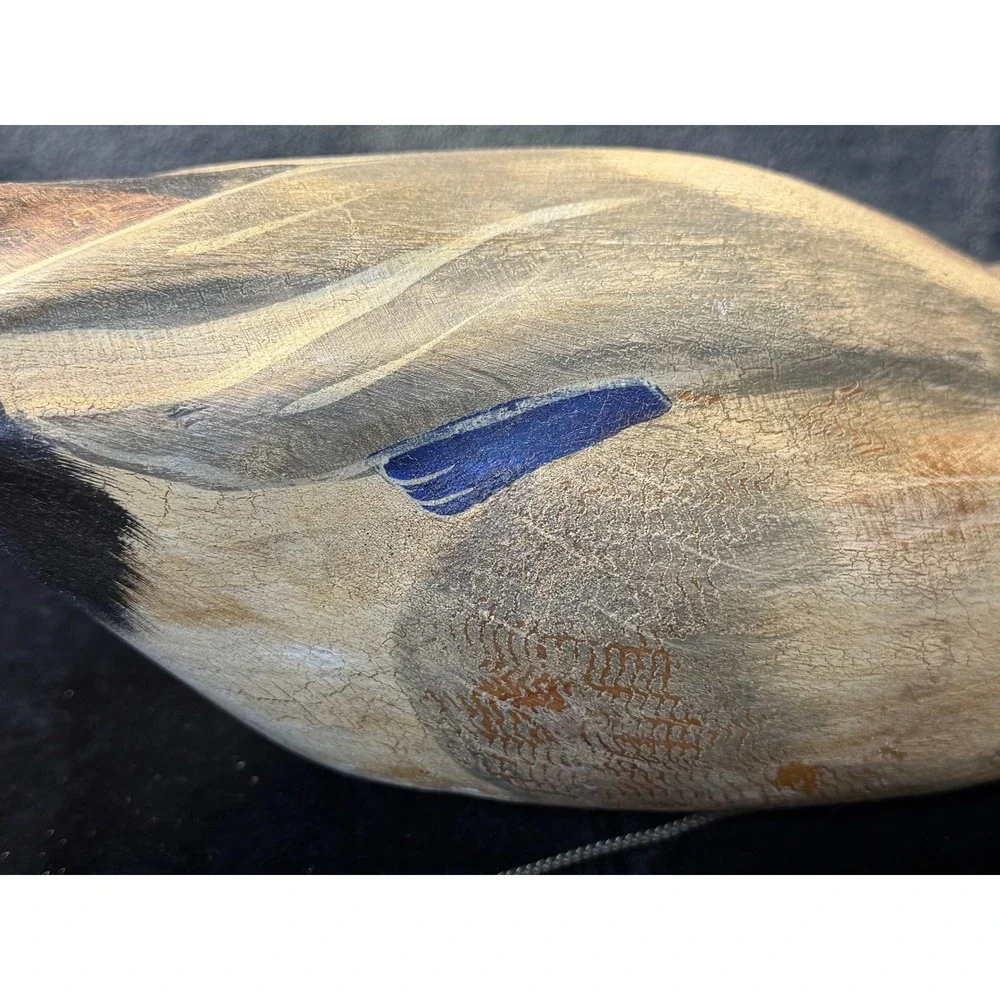 Ducks Unlimited Mallard Decoy With Anchor David Maas Signed Wood Duck 926